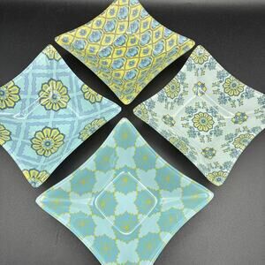 Prima Designs Boho Kaleidoscope Glass Bowls Bowl Trinket Candy Dishes Set of 4